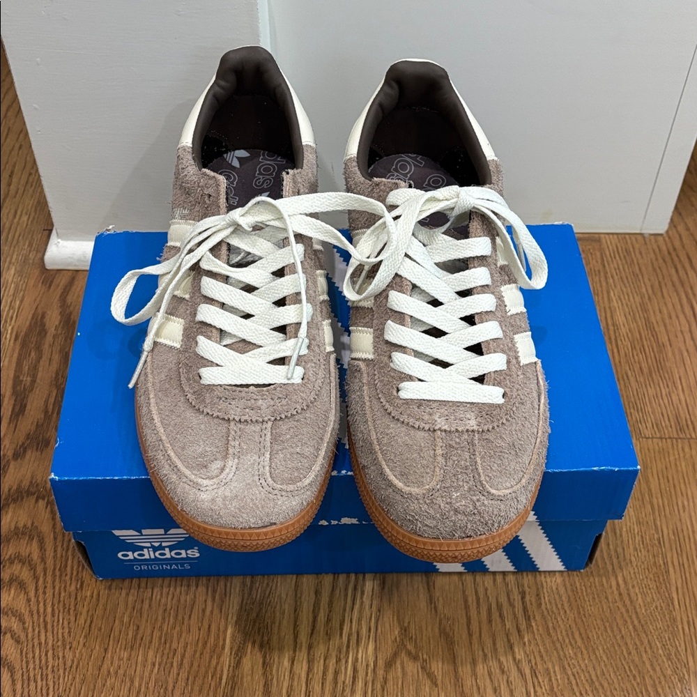 Adidas Women's Beige Suede Athletic Shoes